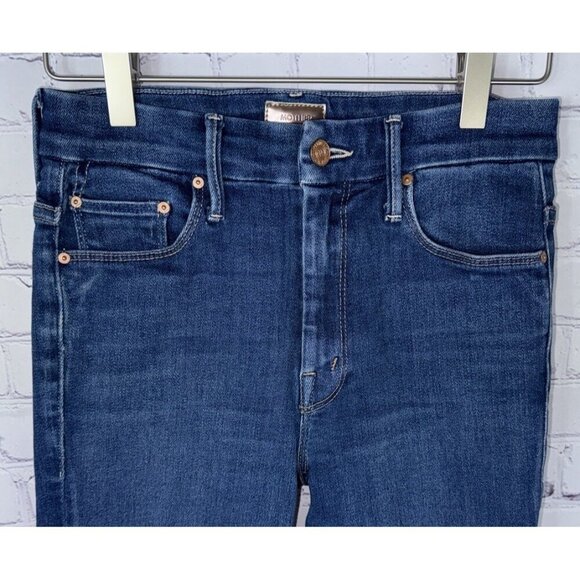 MOTHER High Waisted Looker Ankle Fray Jeans Women's Size 25 Home Movies - Picture 2 of 9